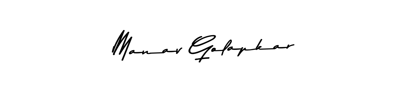 Also You can easily find your signature by using the search form. We will create Manav Golapkar name handwritten signature images for you free of cost using Asem Kandis PERSONAL USE sign style. Manav Golapkar signature style 9 images and pictures png