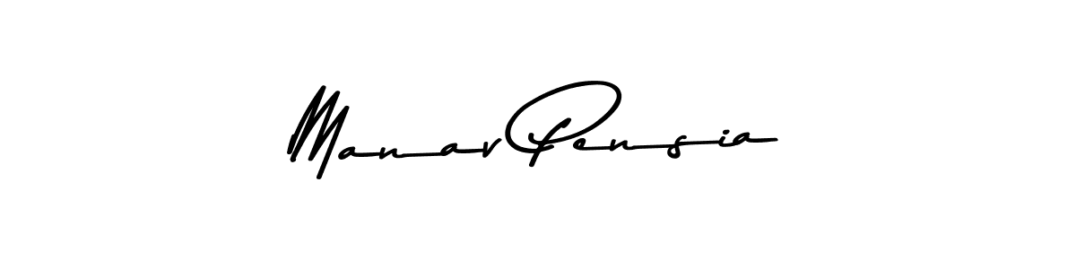 How to make Manav Pensia signature? Asem Kandis PERSONAL USE is a professional autograph style. Create handwritten signature for Manav Pensia name. Manav Pensia signature style 9 images and pictures png