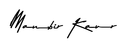 Create a personalized artistic stamp with Manbir Kaur in Asem Kandis PERSONAL USE font. Perfect for visual artists, designers, and influencers. Manbir Kaur signature style 9 images and pictures png