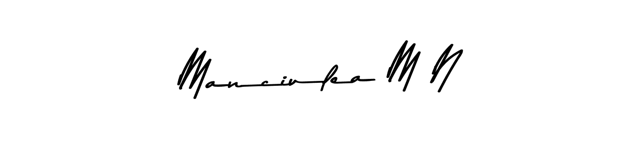 Create a beautiful signature design for name Manciulea M N. With this signature (Asem Kandis PERSONAL USE) fonts, you can make a handwritten signature for free. Manciulea M N signature style 9 images and pictures png
