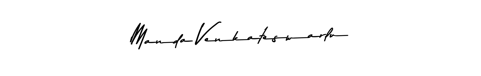 Create a beautiful signature design for name Manda Venkateswarlu. With this signature (Asem Kandis PERSONAL USE) fonts, you can make a handwritten signature for free. Manda Venkateswarlu signature style 9 images and pictures png
