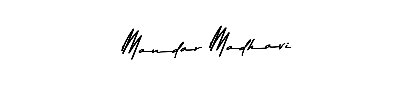 Make a beautiful signature design for name Mandar Madhavi. With this signature (Asem Kandis PERSONAL USE) style, you can create a handwritten signature for free. Mandar Madhavi signature style 9 images and pictures png