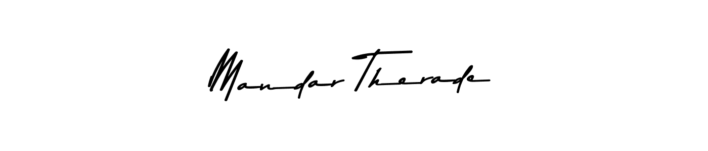 Use a signature maker to create a handwritten signature online. With this signature software, you can design (Asem Kandis PERSONAL USE) your own signature for name Mandar Therade. Mandar Therade signature style 9 images and pictures png