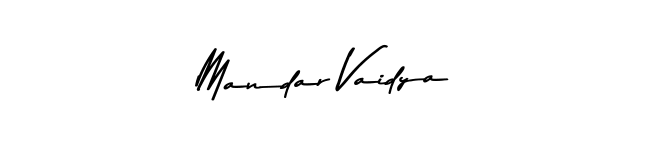 Make a beautiful signature design for name Mandar Vaidya. With this signature (Asem Kandis PERSONAL USE) style, you can create a handwritten signature for free. Mandar Vaidya signature style 9 images and pictures png