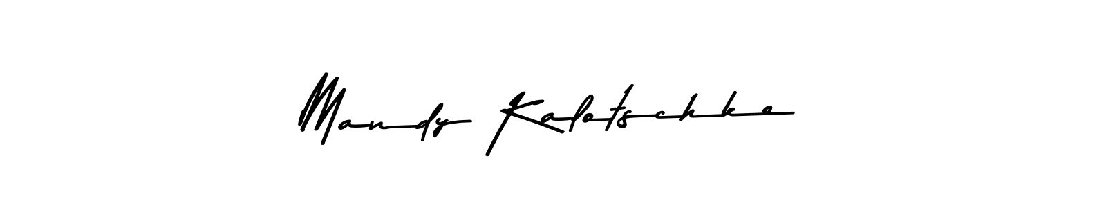 Design your own signature with our free online signature maker. With this signature software, you can create a handwritten (Asem Kandis PERSONAL USE) signature for name Mandy Kalotschke. Mandy Kalotschke signature style 9 images and pictures png