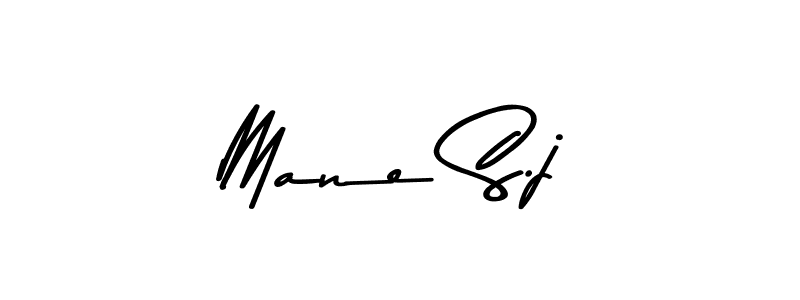 Create a beautiful signature design for name Mane S.j. With this signature (Asem Kandis PERSONAL USE) fonts, you can make a handwritten signature for free. Mane S.j signature style 9 images and pictures png