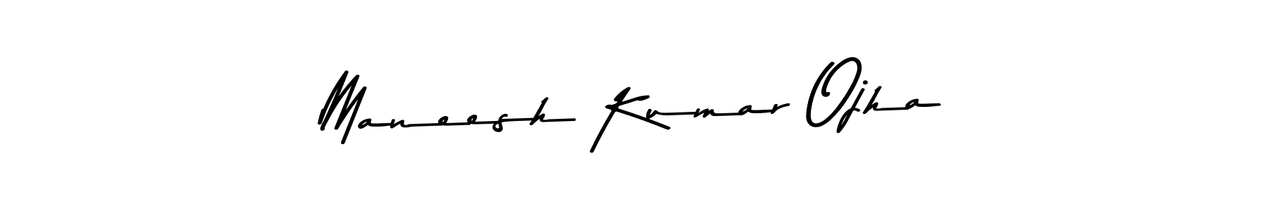 How to make Maneesh Kumar Ojha name signature. Use Asem Kandis PERSONAL USE style for creating short signs online. This is the latest handwritten sign. Maneesh Kumar Ojha signature style 9 images and pictures png