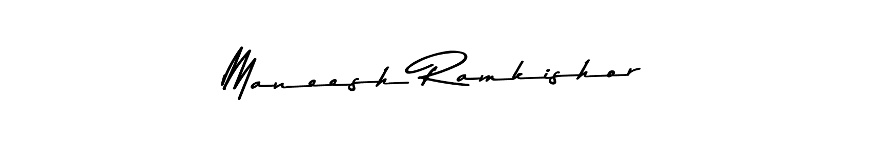 Maneesh Ramkishor stylish signature style. Best Handwritten Sign (Asem Kandis PERSONAL USE) for my name. Handwritten Signature Collection Ideas for my name Maneesh Ramkishor. Maneesh Ramkishor signature style 9 images and pictures png