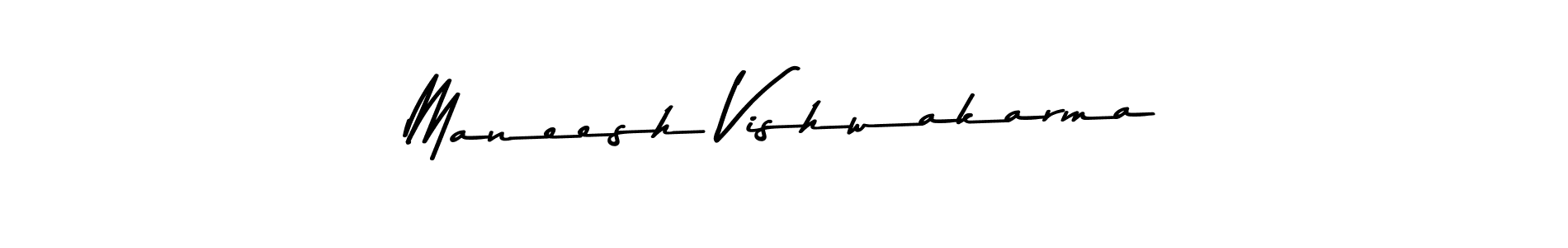 Use a signature maker to create a handwritten signature online. With this signature software, you can design (Asem Kandis PERSONAL USE) your own signature for name Maneesh Vishwakarma. Maneesh Vishwakarma signature style 9 images and pictures png