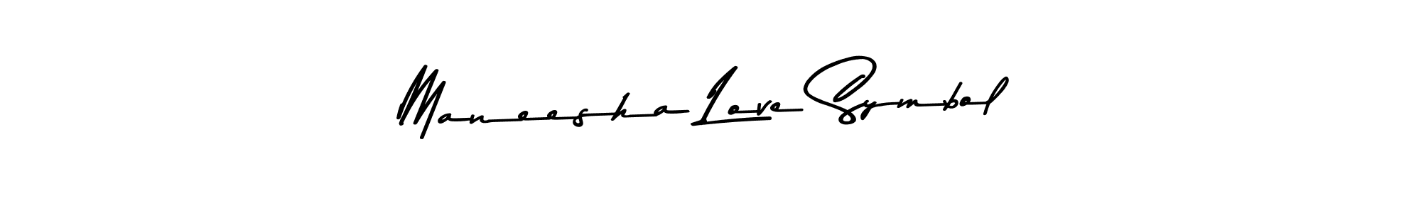 Maneesha Love Symbol stylish signature style. Best Handwritten Sign (Asem Kandis PERSONAL USE) for my name. Handwritten Signature Collection Ideas for my name Maneesha Love Symbol. Maneesha Love Symbol signature style 9 images and pictures png