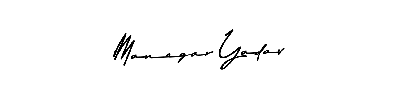 The best way (Asem Kandis PERSONAL USE) to make a short signature is to pick only two or three words in your name. The name Manegar Yadav include a total of six letters. For converting this name. Manegar Yadav signature style 9 images and pictures png