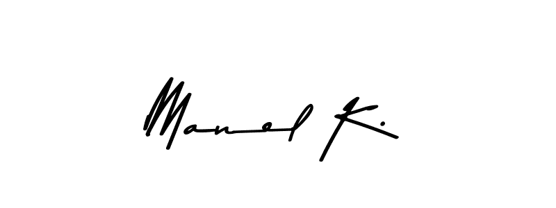 How to Draw Manel K. signature style? Asem Kandis PERSONAL USE is a latest design signature styles for name Manel K.. Manel K. signature style 9 images and pictures png