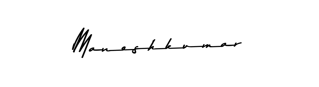 Design your own signature with our free online signature maker. With this signature software, you can create a handwritten (Asem Kandis PERSONAL USE) signature for name Maneshkumar. Maneshkumar signature style 9 images and pictures png