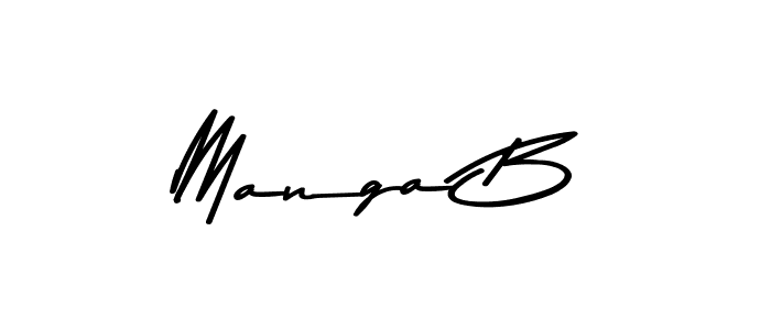 Create a beautiful signature design for name Manga B. With this signature (Asem Kandis PERSONAL USE) fonts, you can make a handwritten signature for free. Manga B signature style 9 images and pictures png