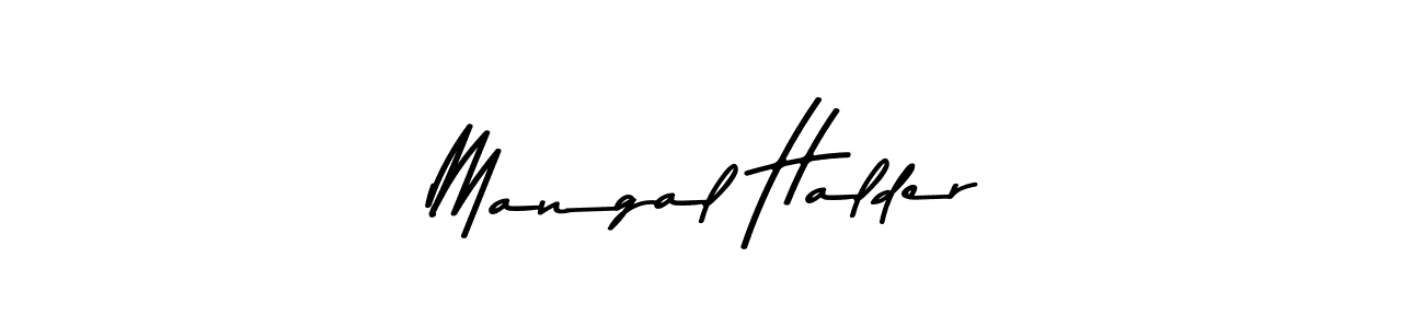 Use a signature maker to create a handwritten signature online. With this signature software, you can design (Asem Kandis PERSONAL USE) your own signature for name Mangal Halder. Mangal Halder signature style 9 images and pictures png