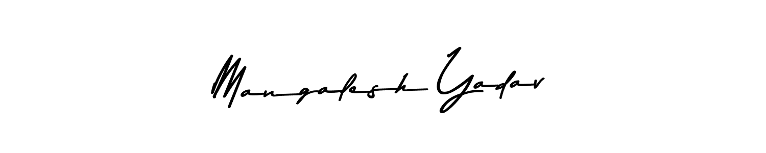 You should practise on your own different ways (Asem Kandis PERSONAL USE) to write your name (Mangalesh Yadav) in signature. don't let someone else do it for you. Mangalesh Yadav signature style 9 images and pictures png