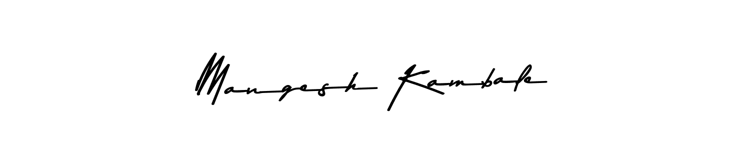 You should practise on your own different ways (Asem Kandis PERSONAL USE) to write your name (Mangesh Kambale) in signature. don't let someone else do it for you. Mangesh Kambale signature style 9 images and pictures png