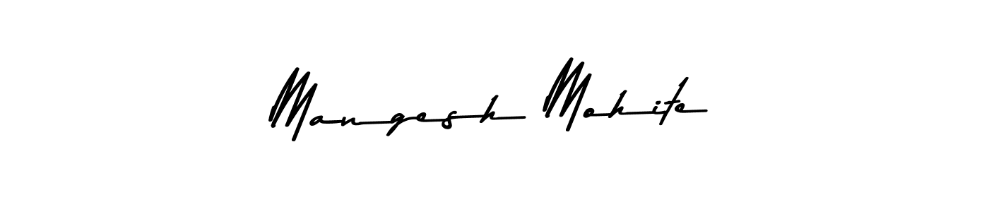 Create a beautiful signature design for name Mangesh Mohite. With this signature (Asem Kandis PERSONAL USE) fonts, you can make a handwritten signature for free. Mangesh Mohite signature style 9 images and pictures png