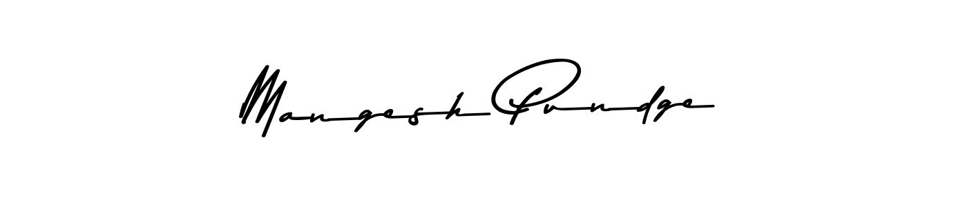 Use a signature maker to create a handwritten signature online. With this signature software, you can design (Asem Kandis PERSONAL USE) your own signature for name Mangesh Pundge. Mangesh Pundge signature style 9 images and pictures png