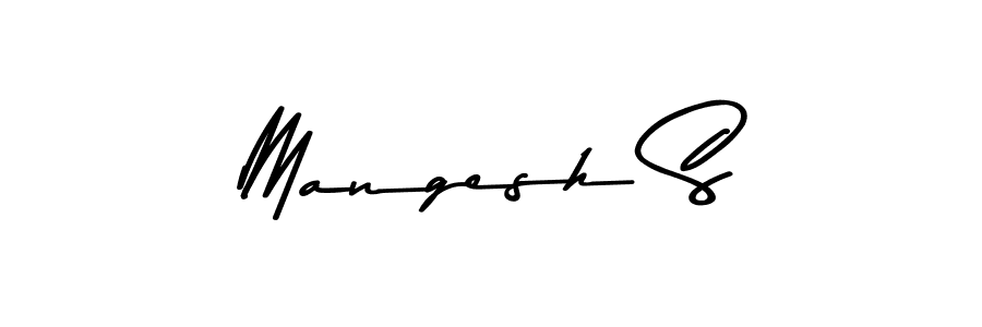 Here are the top 10 professional signature styles for the name Mangesh S. These are the best autograph styles you can use for your name. Mangesh S signature style 9 images and pictures png