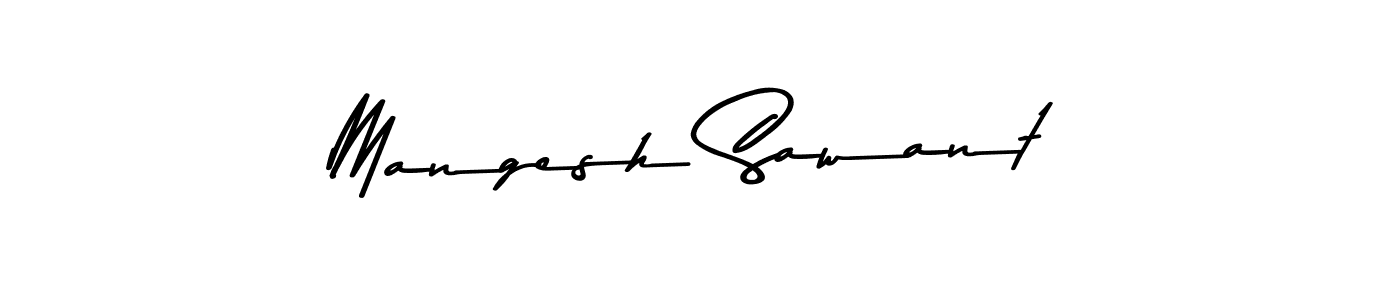 Make a beautiful signature design for name Mangesh Sawant. With this signature (Asem Kandis PERSONAL USE) style, you can create a handwritten signature for free. Mangesh Sawant signature style 9 images and pictures png