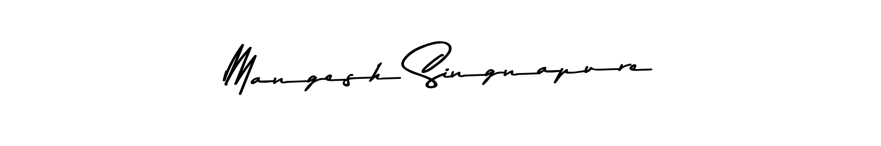 You can use this online signature creator to create a handwritten signature for the name Mangesh Singnapure. This is the best online autograph maker. Mangesh Singnapure signature style 9 images and pictures png