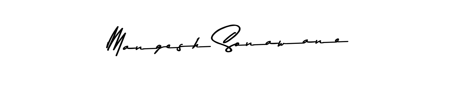 Create a beautiful signature design for name Mangesh Sonawane. With this signature (Asem Kandis PERSONAL USE) fonts, you can make a handwritten signature for free. Mangesh Sonawane signature style 9 images and pictures png