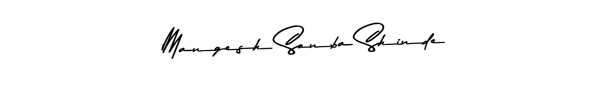 Make a beautiful signature design for name Mangesh Sonba Shinde. With this signature (Asem Kandis PERSONAL USE) style, you can create a handwritten signature for free. Mangesh Sonba Shinde signature style 9 images and pictures png
