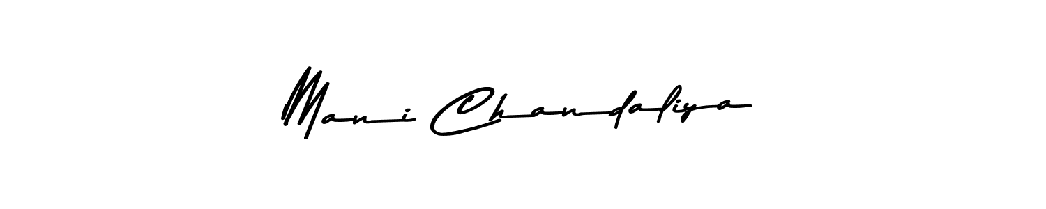 Use a signature maker to create a handwritten signature online. With this signature software, you can design (Asem Kandis PERSONAL USE) your own signature for name Mani Chandaliya. Mani Chandaliya signature style 9 images and pictures png