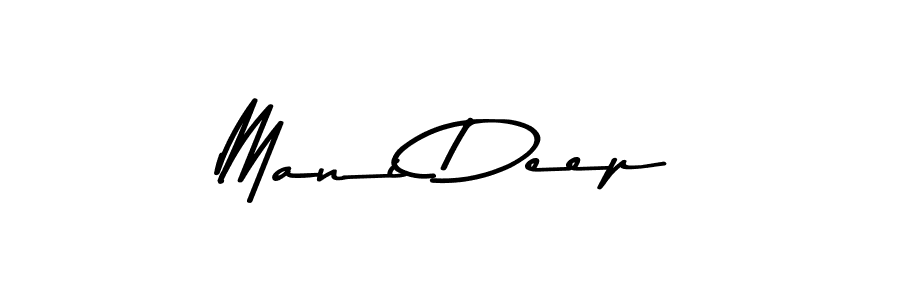 Create a beautiful signature design for name Mani Deep. With this signature (Asem Kandis PERSONAL USE) fonts, you can make a handwritten signature for free. Mani Deep signature style 9 images and pictures png