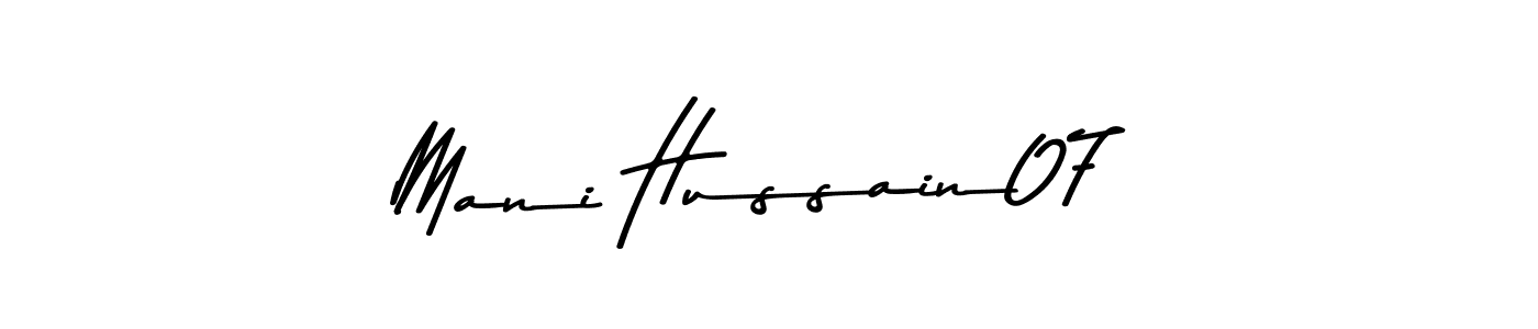 How to make Mani Hussain07 signature? Asem Kandis PERSONAL USE is a professional autograph style. Create handwritten signature for Mani Hussain07 name. Mani Hussain07 signature style 9 images and pictures png