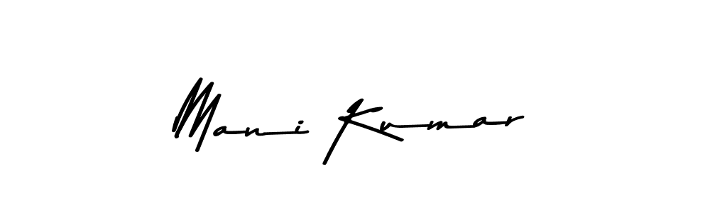 Design your own signature with our free online signature maker. With this signature software, you can create a handwritten (Asem Kandis PERSONAL USE) signature for name Mani Kumar. Mani Kumar signature style 9 images and pictures png