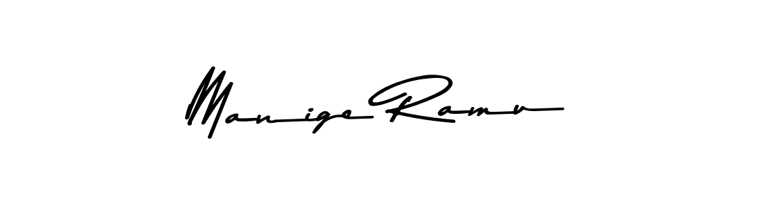 Use a signature maker to create a handwritten signature online. With this signature software, you can design (Asem Kandis PERSONAL USE) your own signature for name Manige Ramu. Manige Ramu signature style 9 images and pictures png