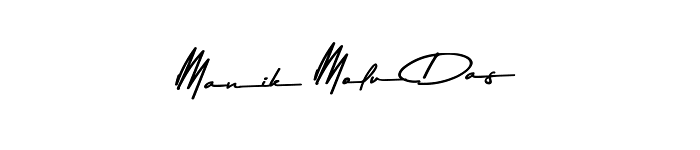 How to make Manik Molu Das signature? Asem Kandis PERSONAL USE is a professional autograph style. Create handwritten signature for Manik Molu Das name. Manik Molu Das signature style 9 images and pictures png