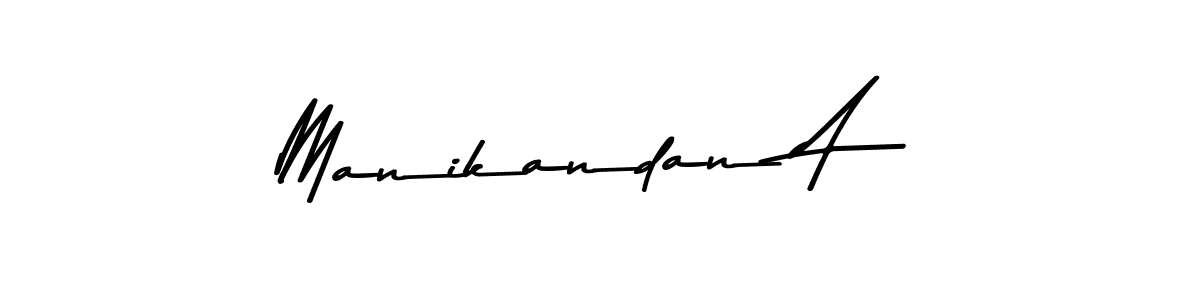 Use a signature maker to create a handwritten signature online. With this signature software, you can design (Asem Kandis PERSONAL USE) your own signature for name Manikandan A. Manikandan A signature style 9 images and pictures png