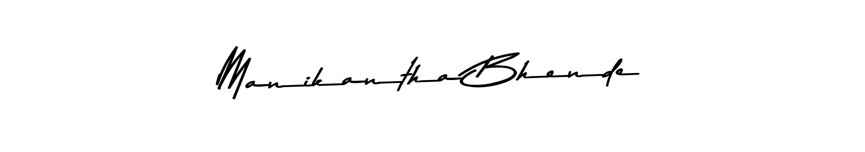 How to make Manikantha Bhende signature? Asem Kandis PERSONAL USE is a professional autograph style. Create handwritten signature for Manikantha Bhende name. Manikantha Bhende signature style 9 images and pictures png