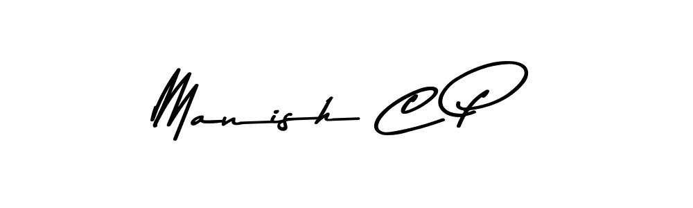 Create a beautiful signature design for name Manish C P. With this signature (Asem Kandis PERSONAL USE) fonts, you can make a handwritten signature for free. Manish C P signature style 9 images and pictures png