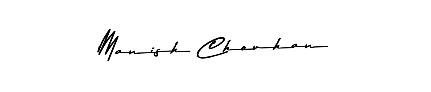 Manish Chouhan stylish signature style. Best Handwritten Sign (Asem Kandis PERSONAL USE) for my name. Handwritten Signature Collection Ideas for my name Manish Chouhan. Manish Chouhan signature style 9 images and pictures png