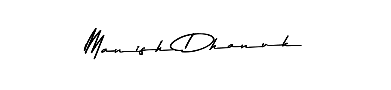 It looks lik you need a new signature style for name Manish Dhanuk. Design unique handwritten (Asem Kandis PERSONAL USE) signature with our free signature maker in just a few clicks. Manish Dhanuk signature style 9 images and pictures png