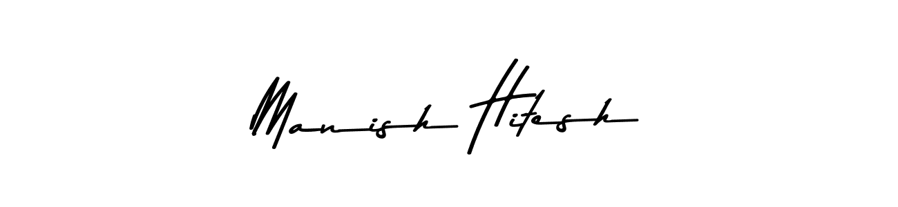 You should practise on your own different ways (Asem Kandis PERSONAL USE) to write your name (Manish Hitesh) in signature. don't let someone else do it for you. Manish Hitesh signature style 9 images and pictures png