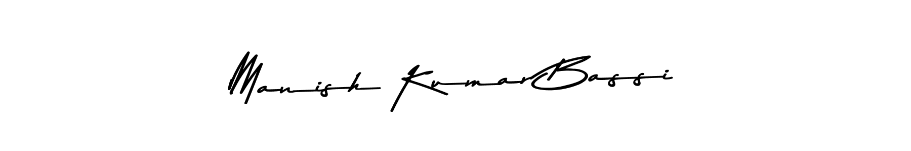 Manish Kumar Bassi stylish signature style. Best Handwritten Sign (Asem Kandis PERSONAL USE) for my name. Handwritten Signature Collection Ideas for my name Manish Kumar Bassi. Manish Kumar Bassi signature style 9 images and pictures png