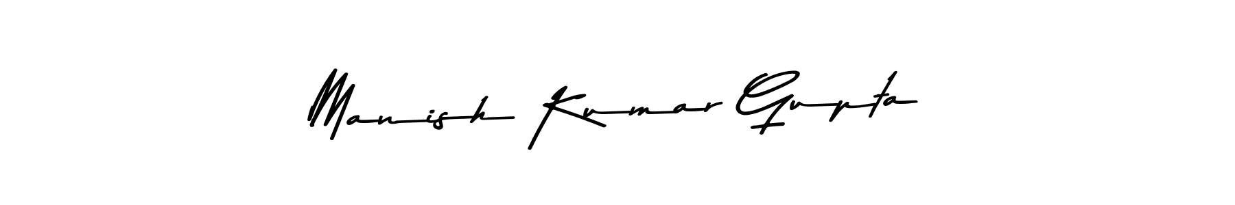 Use a signature maker to create a handwritten signature online. With this signature software, you can design (Asem Kandis PERSONAL USE) your own signature for name Manish Kumar Gupta. Manish Kumar Gupta signature style 9 images and pictures png