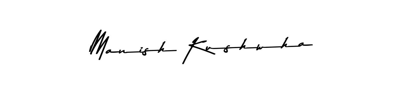 You should practise on your own different ways (Asem Kandis PERSONAL USE) to write your name (Manish Kushwha) in signature. don't let someone else do it for you. Manish Kushwha signature style 9 images and pictures png