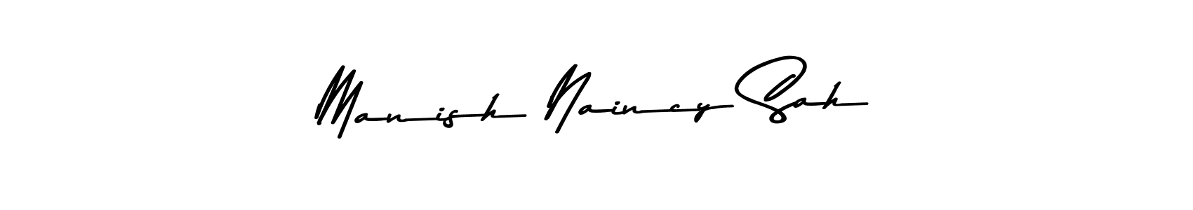 It looks lik you need a new signature style for name Manish Naincy Sah. Design unique handwritten (Asem Kandis PERSONAL USE) signature with our free signature maker in just a few clicks. Manish Naincy Sah signature style 9 images and pictures png