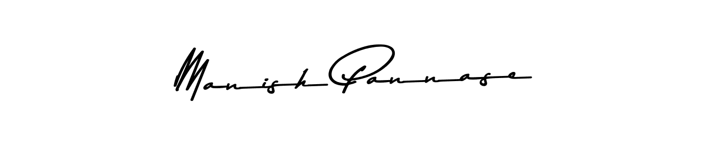 Use a signature maker to create a handwritten signature online. With this signature software, you can design (Asem Kandis PERSONAL USE) your own signature for name Manish Pannase. Manish Pannase signature style 9 images and pictures png