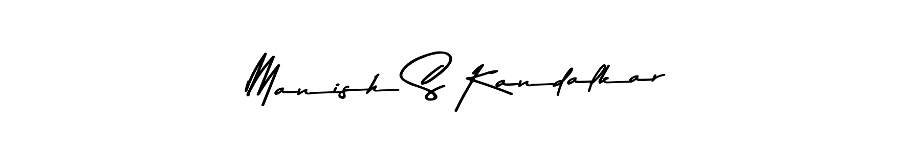 Make a short Manish S Kandalkar signature style. Manage your documents anywhere anytime using Asem Kandis PERSONAL USE. Create and add eSignatures, submit forms, share and send files easily. Manish S Kandalkar signature style 9 images and pictures png