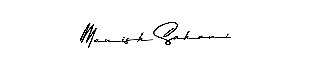 How to make Manish Sahani signature? Asem Kandis PERSONAL USE is a professional autograph style. Create handwritten signature for Manish Sahani name. Manish Sahani signature style 9 images and pictures png