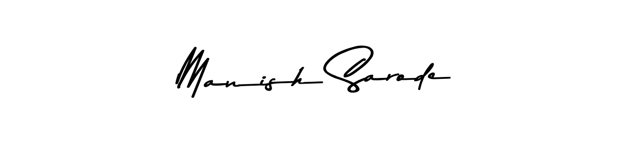 This is the best signature style for the Manish Sarode name. Also you like these signature font (Asem Kandis PERSONAL USE). Mix name signature. Manish Sarode signature style 9 images and pictures png