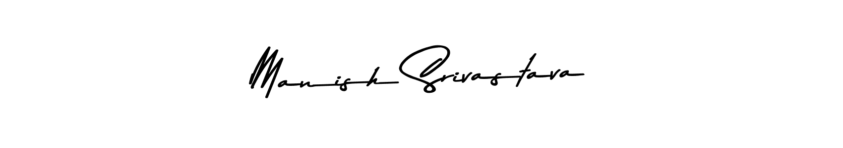 Use a signature maker to create a handwritten signature online. With this signature software, you can design (Asem Kandis PERSONAL USE) your own signature for name Manish Srivastava. Manish Srivastava signature style 9 images and pictures png
