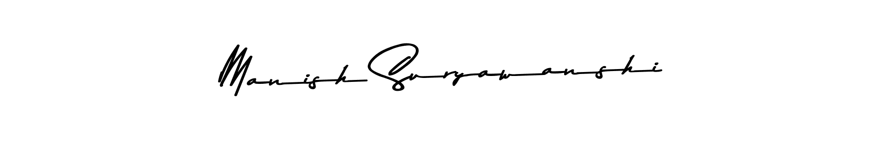 Make a beautiful signature design for name Manish Suryawanshi. With this signature (Asem Kandis PERSONAL USE) style, you can create a handwritten signature for free. Manish Suryawanshi signature style 9 images and pictures png